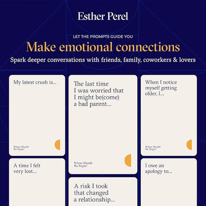 ESTHER PEREL Where Should We Begin? A Game of Stories - Conversation Cards for Couples & Friends - Interactive Couples Game with 200 Prompt Cards - 2-6 Player - Card Games for Couples & Date Night Nirvana Guru