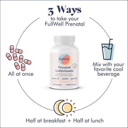 Prenatal Vitamins | Choline, folate, Vitamin D for fetal Growth, Brain Development | 26+ Vital Nutrients | Dietitian-Formulated, OBGYN Recommended, Non-GMO, 3rd Party Tested, 30 Servings Nirvana Guru
