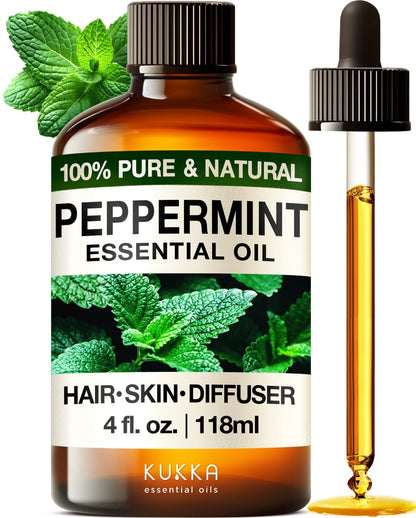 KUKKA essential oils 100% Pure & Natural Lavender Essential Oil for Diffuser, Body, Aromatherapy & Soap Making Scent (4 Fl Oz/118 ml)