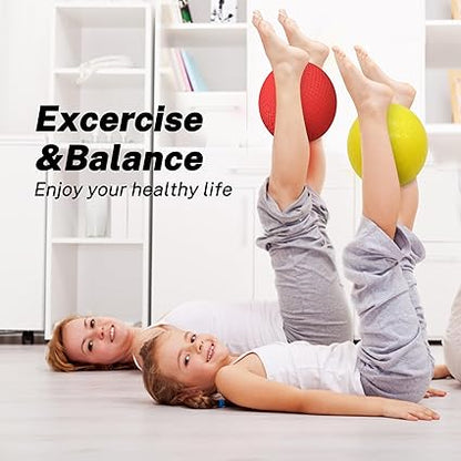 Dodgeballs Playground Balls, Dodge Ball Set for Kids & Adults, Bouncing Kickballs Handball for Outdoor & Indoor Games - Includes Pump & Mesh Storage Bag nirvanaguru