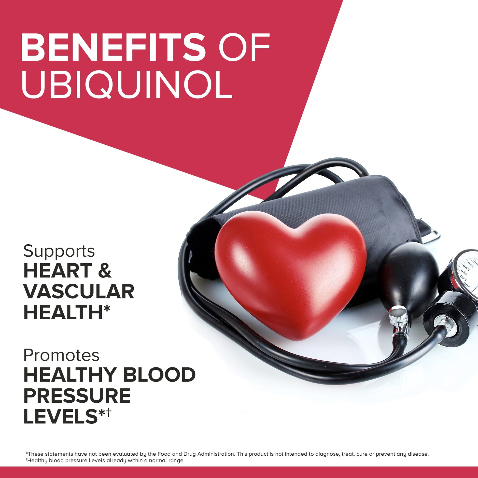 Qunol Mega Ubiquinol 100mg CoQ10, Superior Absorption, Patented Water and Fat Soluble Natural Supplement Form of Coenzyme Q10, Antioxidant for Heart Health, 100 Count Softgels Nirvana Guru