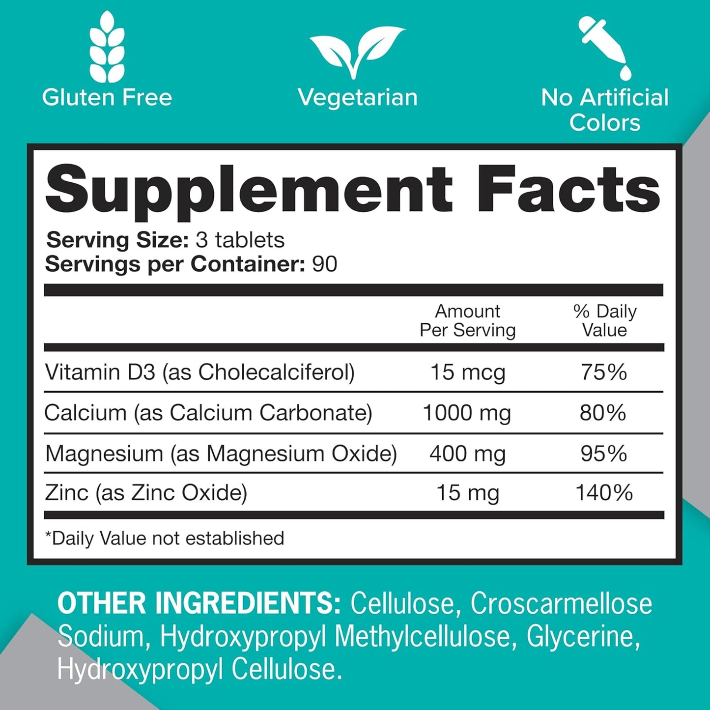Qunol Calcium 3 in 1 Tablets with Calcium, Magnesium & Zinc for Immune Support, Bone, Nerve, and Muscle Health Supplement, 270 Count Nirvana Guru