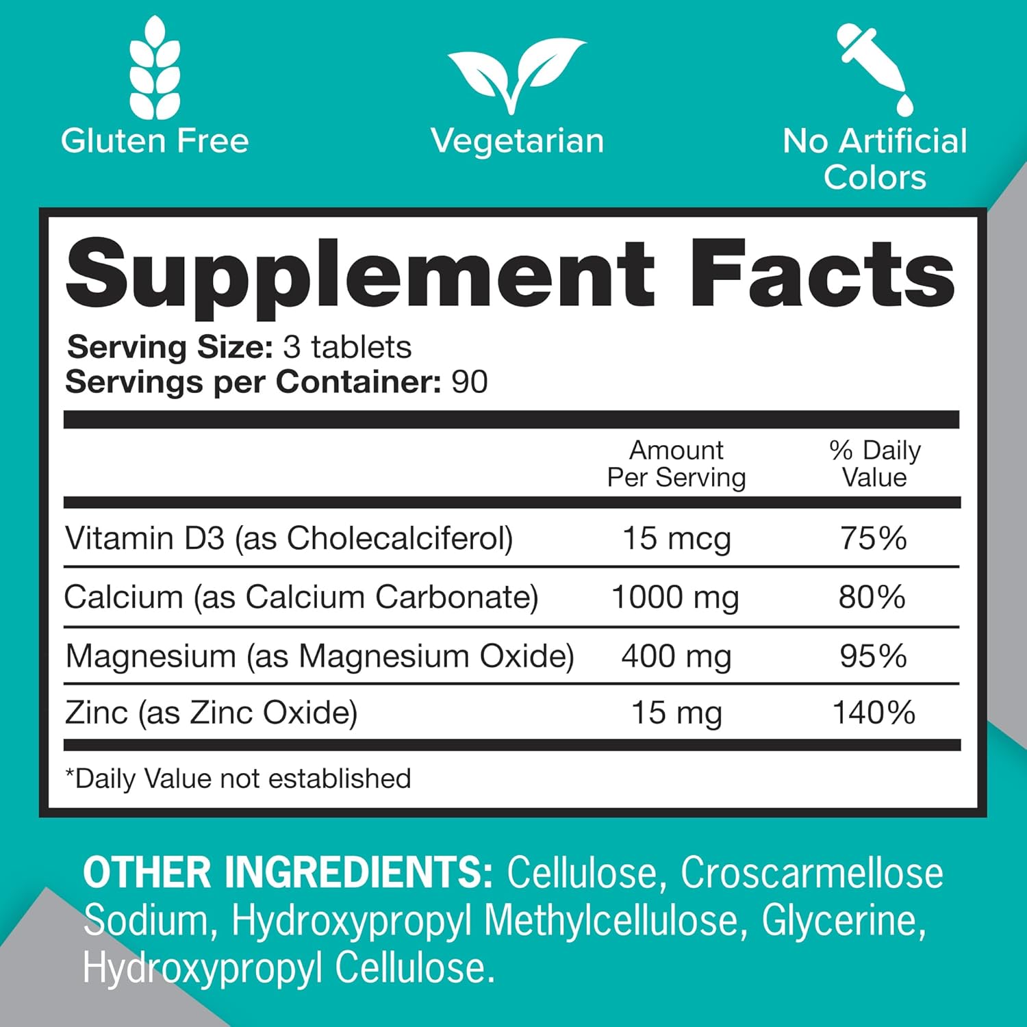 Qunol Calcium 3 in 1 Tablets with Calcium, Magnesium & Zinc for Immune Support, Bone, Nerve, and Muscle Health Supplement, 270 Count Nirvana Guru