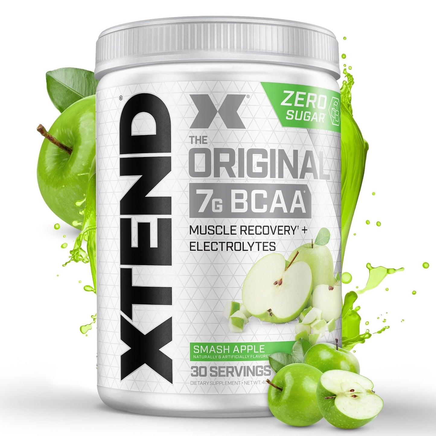 Original BCAA Powder Airheads Candy Flavor, 7g BCAA and 2.5g L-Glutamine, Sugar Free Post Workout Muscle Recovery Drink with Amino Acids for Men & Women, 30 Servings Nirvana Guru