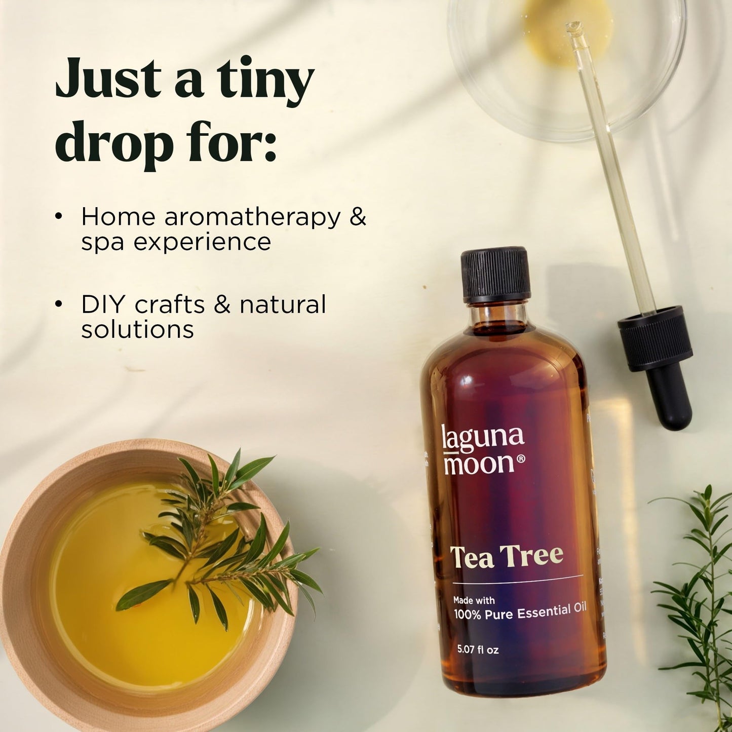 Lagunamoon Lavender Essential Oil - Pure Essential Oils for Diffusers, Humidifiers, Aromatherapy, Cars, Yoga, Home Essentials - Relaxing Fragrance Scents for Fresheners and Candle Making (150ml)