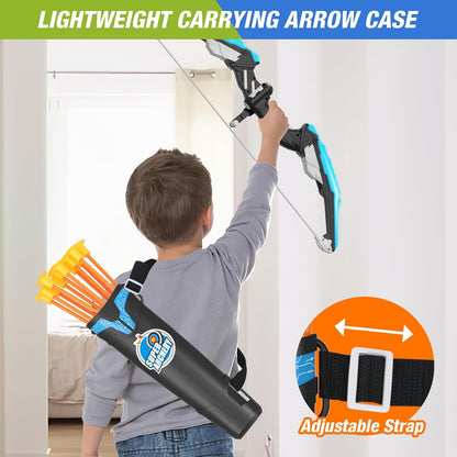 2 Pack Bow and Arrow for Kids, LED Light Up Archery Set with 24 Suction Cup Arrows, 1 Standing Target, 6 Score Targets & 2 Quiver, Indoor Outdoor Sport Gifts for Boys Girls Ages 4-8 Nirvana Guru