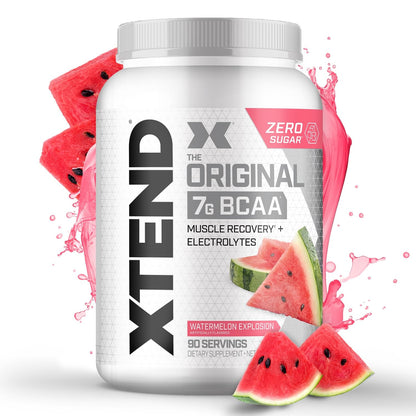 Original BCAA Powder Airheads Candy Flavor, 7g BCAA and 2.5g L-Glutamine, Sugar Free Post Workout Muscle Recovery Drink with Amino Acids for Men & Women, 30 Servings Nirvana Guru