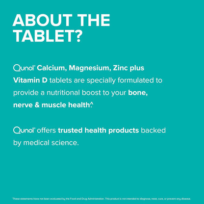 Qunol Calcium 3 in 1 Tablets with Calcium, Magnesium & Zinc for Immune Support, Bone, Nerve, and Muscle Health Supplement, 270 Count Nirvana Guru