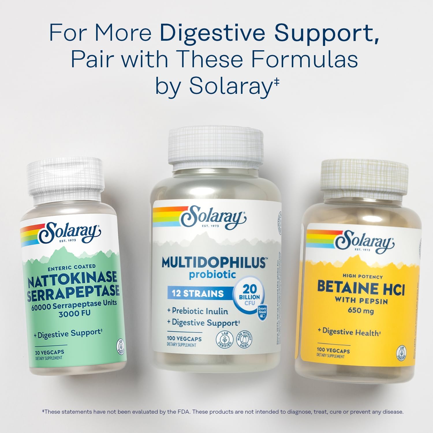 SOLARAY Nattokinase Serrapeptase Supplement - Enteric Coated - 3000 FU Nattokinase Supplement - Circulation, Cardiovascular, Sinus Support - Lab Verified, 60-Day Guarantee - 30 Servings, 30 VegCaps Nirvana Guru