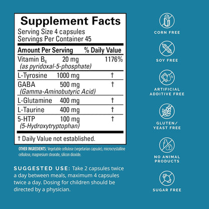 Dr Amen BrainMD NeuroLink - 180 Capsules - Promotes Optimal Brain Function, Focus & Concentration - Gluten Free - 45 Servings Nirvana Guru