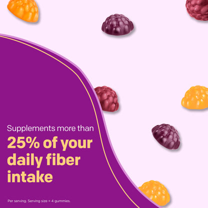 MiraFIBER Gummies, From The Gut Experts at MiraLAX, 8g of Daily Prebiotic Fiber with B Vitamins to Support Digestive Health and Metabolism, Fruit Flavored Fiber Gummies, 72 Count