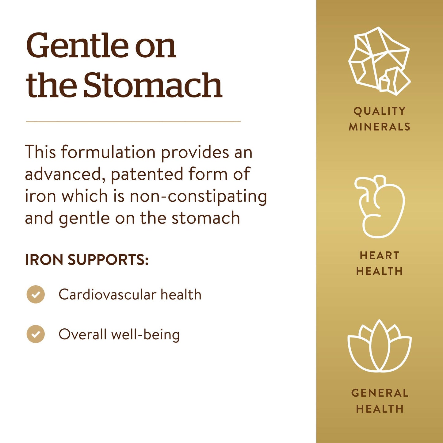 Solgar Gentle Iron, 180 Vegetable Capsules - Ideal for Sensitive Stomachs - Non-Constipating - Red Blood Cell Supplement - Non GMO, Vegan, Gluten-Free, Dairy Free, Kosher - 180 Servings Nirvana Guru