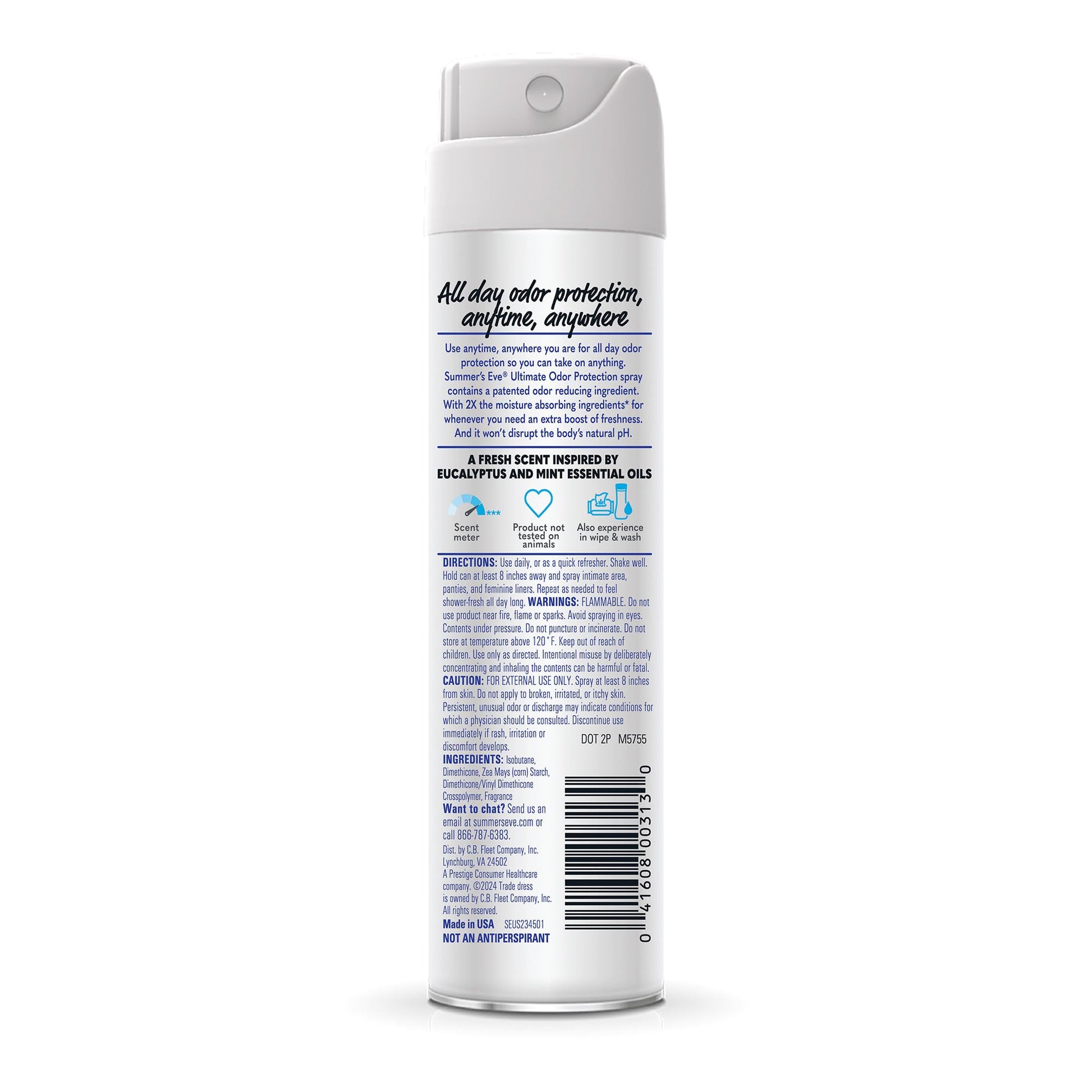 Summer's Eve Blissful Escape Daily Refreshing Feminine Spray, 2 oz Nirvana Guru