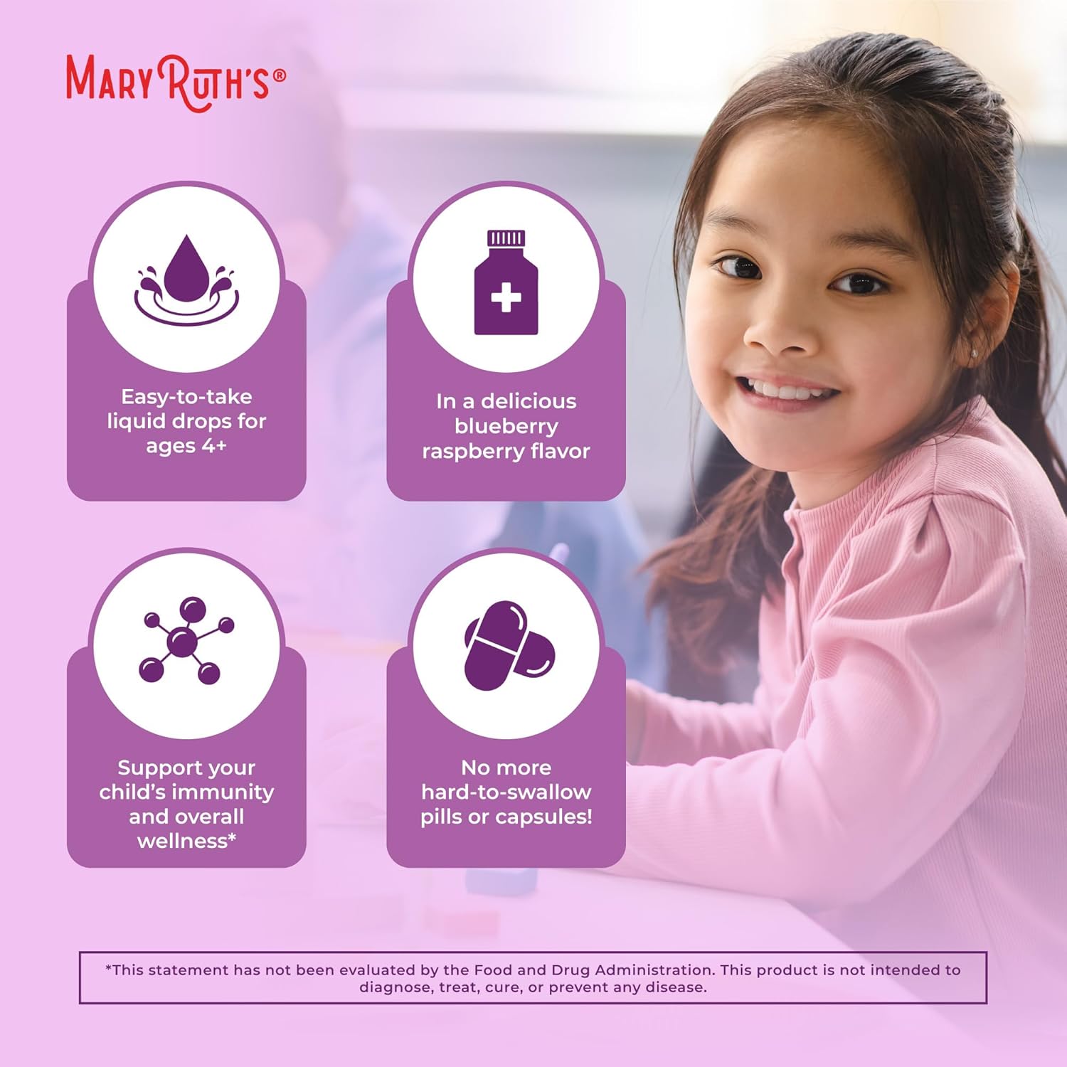MaryRuth Organics USDA Organic Elderberry Liquid Drops for Kids | Vegan Elderberry Extract Organic Glycerin | Immune Support Supplement | Overall Health | Formulated for Ages 4-13 | 1oz - Nirvana Guru