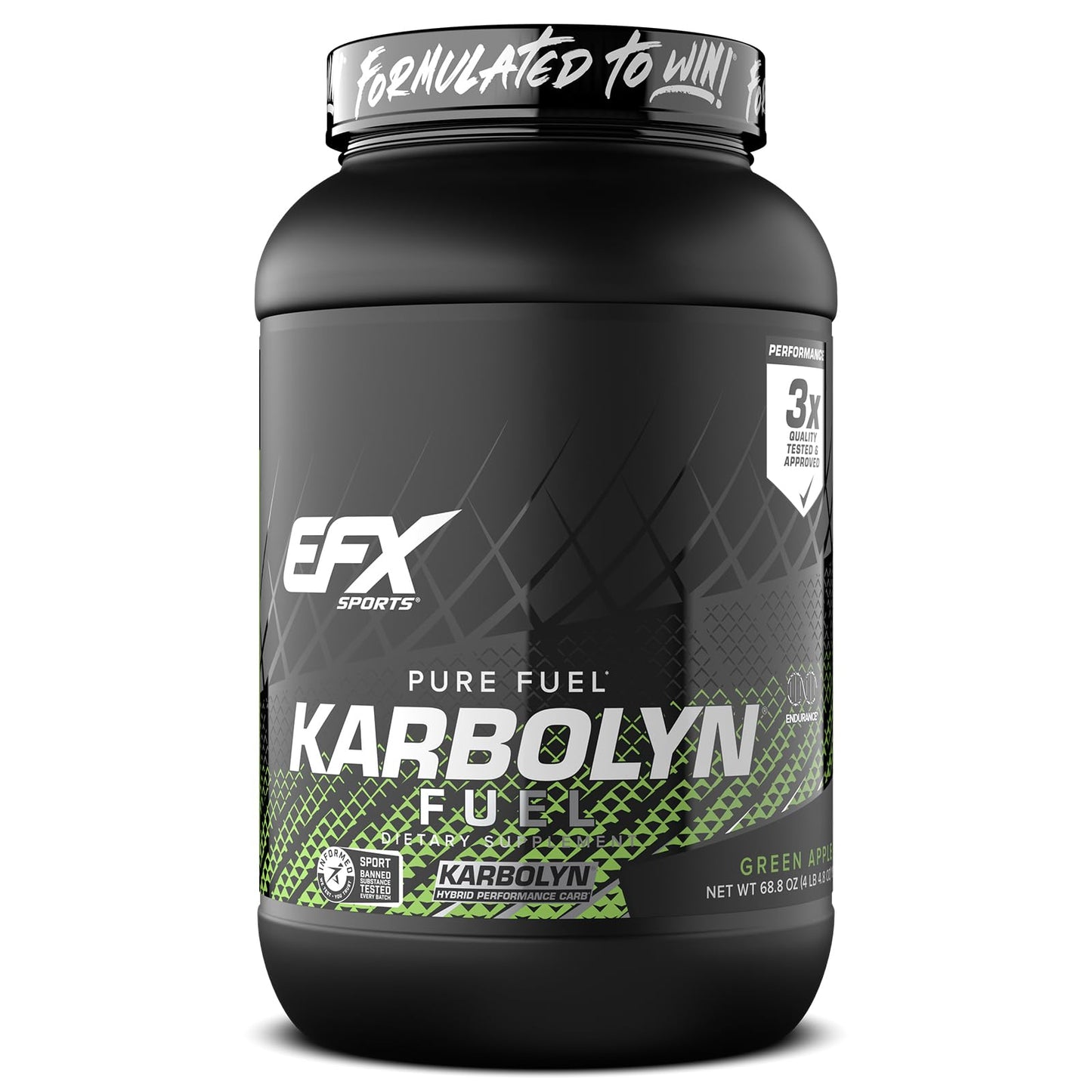 EFX Sports Karbolyn Fuel | Fast-Absorbing Carbohydrate Powder | Carb Load, Sustained Energy, Quick Recovery | Stimulant Free | 39 Servings (Neutral) Nirvana Guru