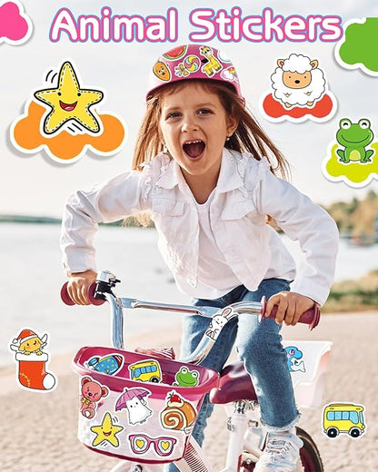 600 Pcs Cute Stickers for Kids, Water Bottle Stickers for Teens, Kawaii Vinyl Phone Laptop Skateboard Animal Waterproof Sticker, Bulk Aesthetic Sticker Packs for Boys Girls Teacher nirvanaguru