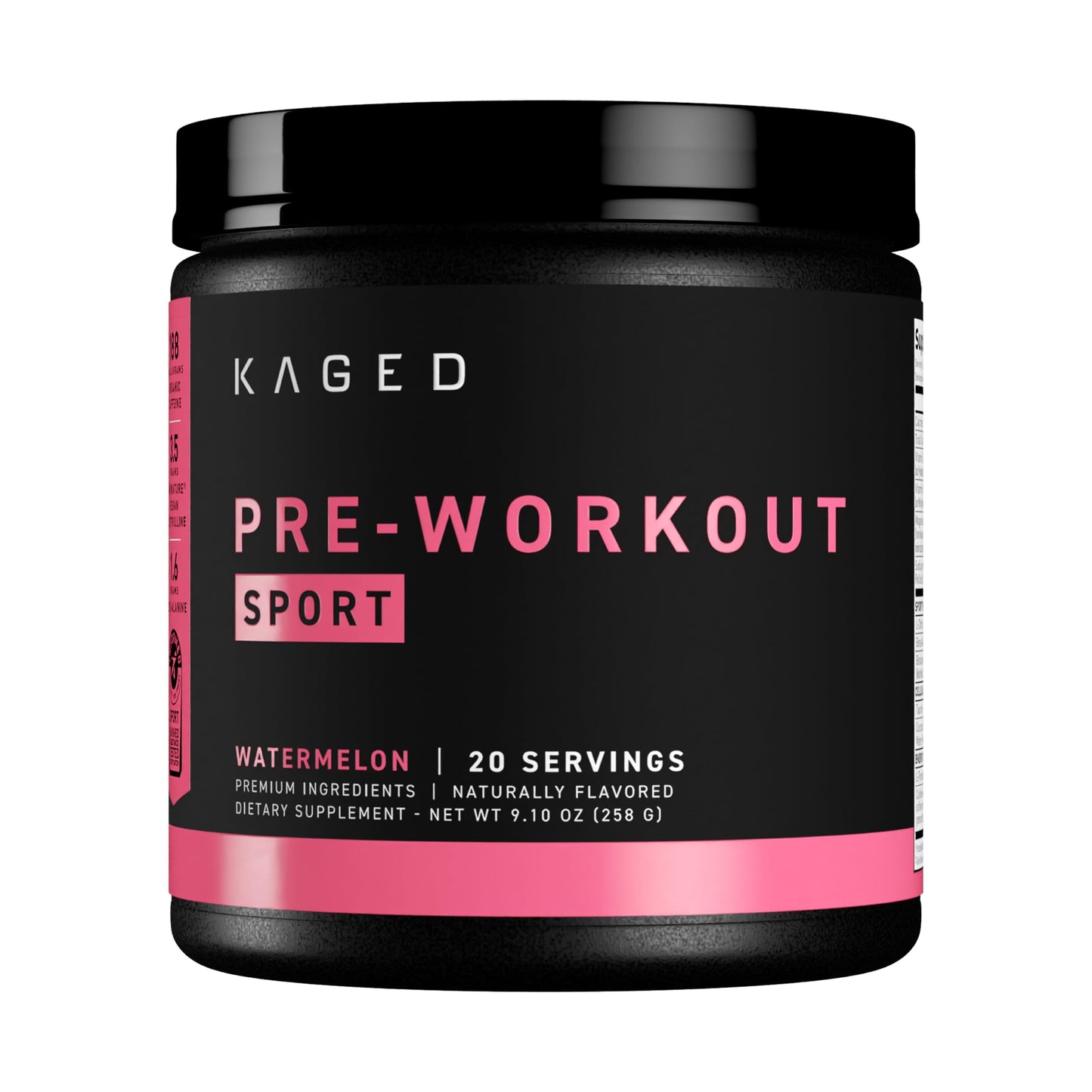 Kaged Sport Pre Workout Powder for Men & Women, Mango Lime, Sport Certified, 188mg Caffeine, Nitric Oxide Supplement, Beta Alanine for Energy, Weightlifting, Cardio Endurance & Strength, 20 Servings Nirvana Guru