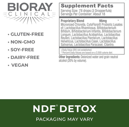 BIORAY NDF - 1 fl oz - Non-GMO, Vegetarian, Gluten Free - Approx. 18 Servings Nirvana Guru
