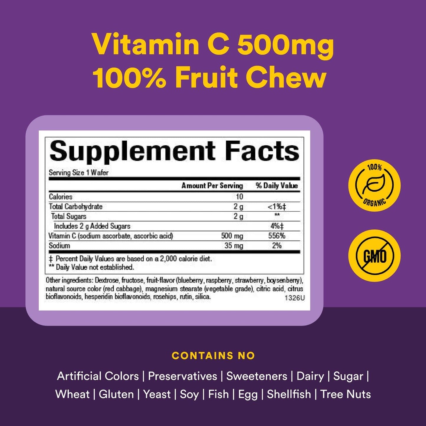 Natural Factors, Kids Chewable Vitamin C 500 mg, Supports Immune Health, Bones, Teeth and Gums, Tangy Orange, 180 Count (Pack of 1) - Nirvana Guru