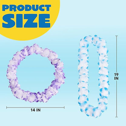 Joyin Toy 36 Counts Hawaiian Leis Bulk, Tropical Flower Lei Hawaiian Lei Beach Hawaii Luau Party Favors Decoration Birthday Party Supplies(3 Dozen) nirvanaguru