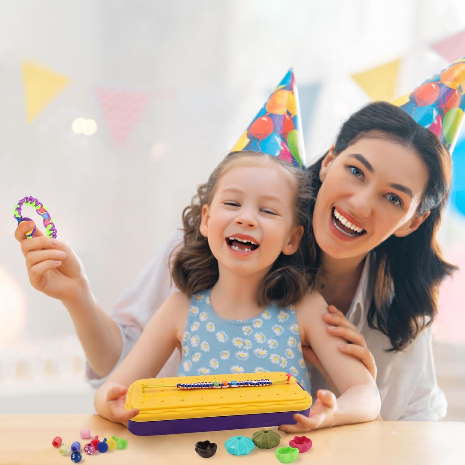 DDAI Arts and Crafts for Kids Age 8-12 Friendship Bracelet Making Kit for Girls - Best Birthday Gifts Ideas for Girl 7 9 10 11 Year Old - Popular Bracelets String Maker Toys Set Nirvana Guru