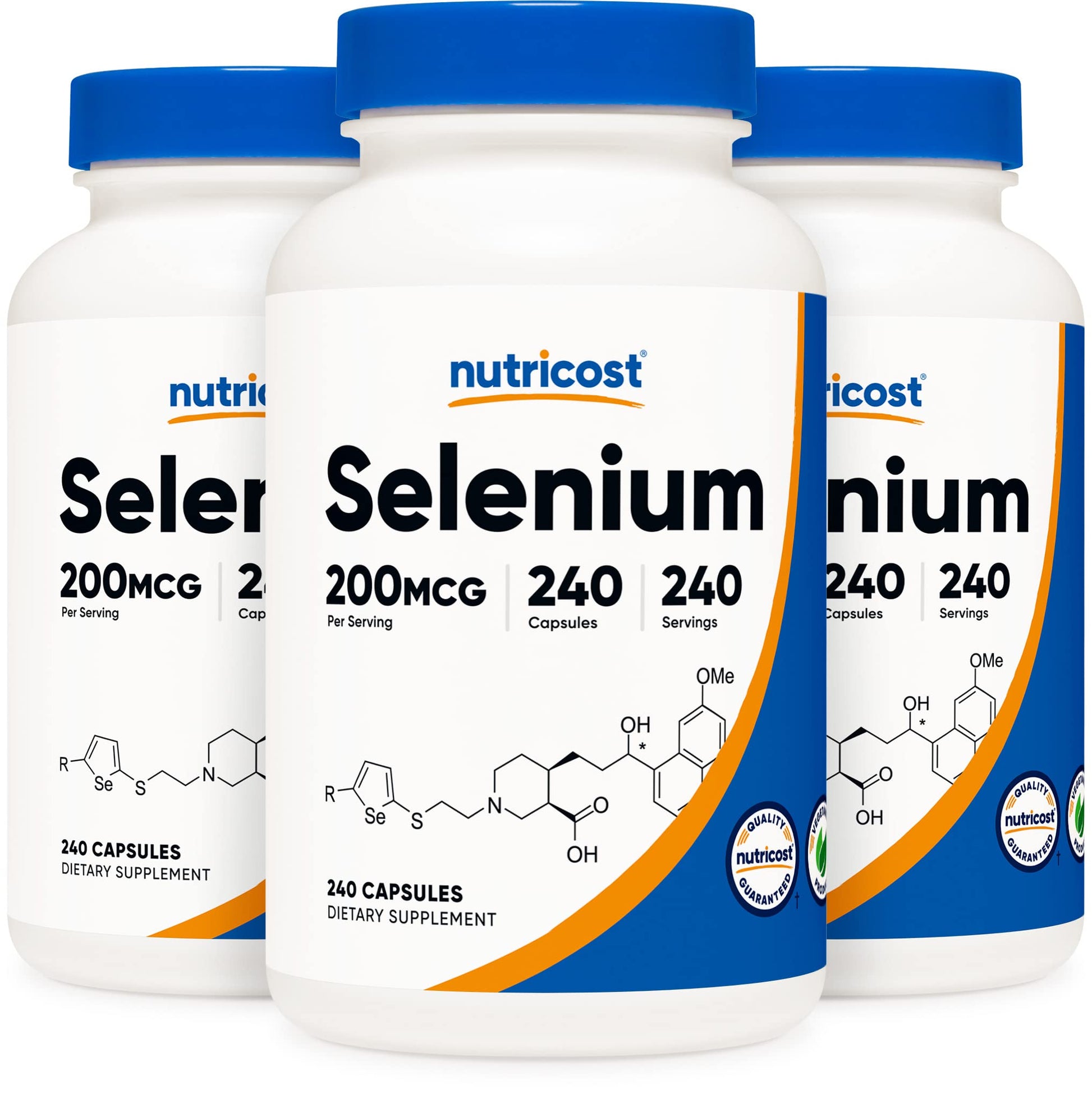 Nutricost Selenium 200mcg, 240 Vegetarian Capsules, Non-GMO, Gluten Free L-Selenomethionine Nirvana Guru