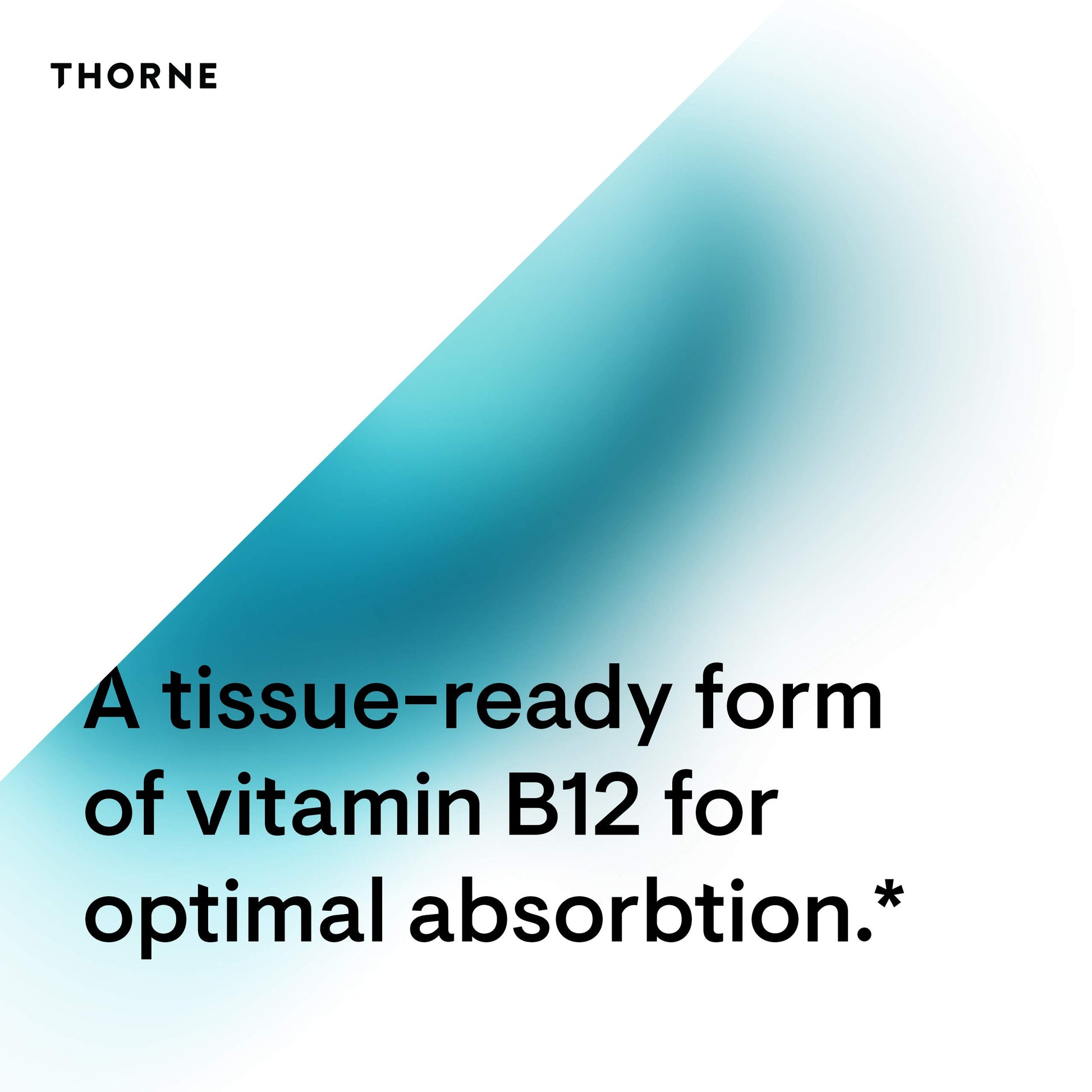 THORNE Vitamin B12 - as Methylcobalamin - Supports Heart & Nerve Health, Blood Cell Function, Healthy Sleep & Methylation* - Gluten, Dairy & Soy-Free - 60 Capsules - Nirvana Guru