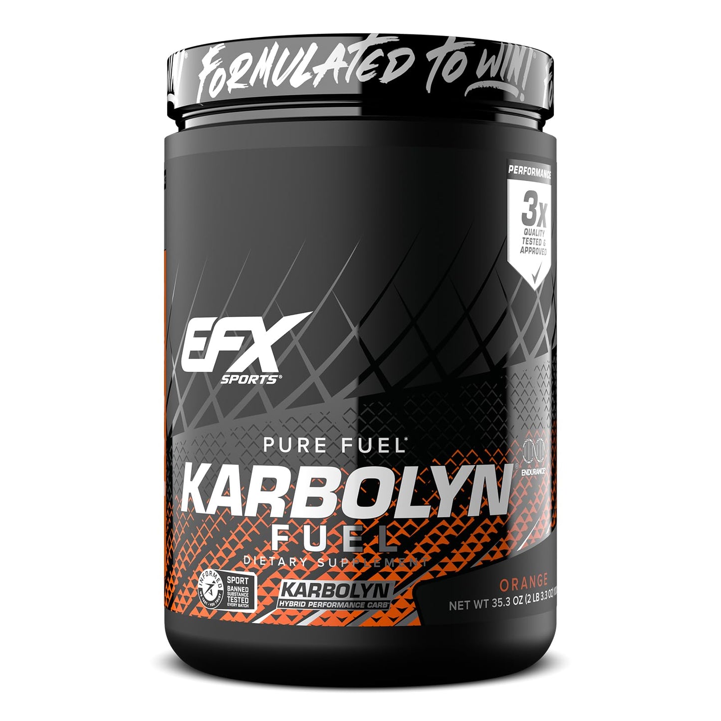 EFX Sports Karbolyn Fuel | Fast-Absorbing Carbohydrate Powder | Carb Load, Sustained Energy, Quick Recovery | Stimulant Free | 39 Servings (Neutral) Nirvana Guru