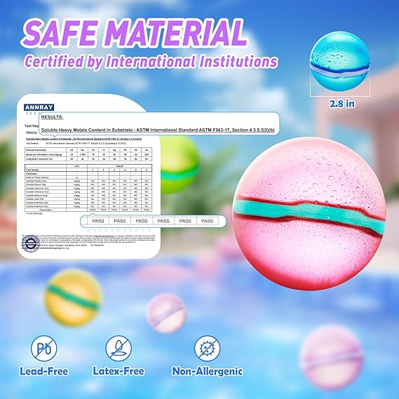 【12 Pack】Magnetic Reusable Water Balloons Fast Refillable for Kids Outdoor Activities, latex-free Kids Pool Beach Bath Toys, Self-Sealing Water Bomb Quick Fill for Summer Games (12) nirvanaguru