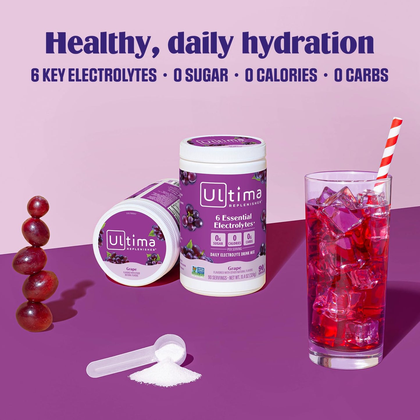 Ultima Replenisher Daily Electrolyte Powder Drink Mix – Sugar Free – Lemonade, 90 Servings – Hydration Powder with 6 Key Electrolytes and Trace Minerals – Keto Friendly, Vegan, Non-GMO - Nirvana Guru