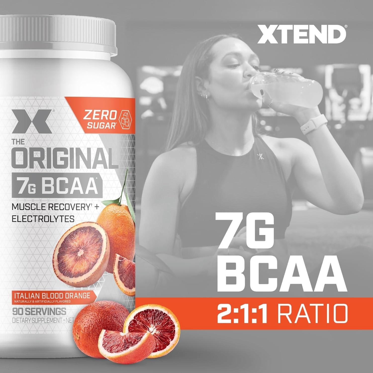 Original BCAA Powder Airheads Candy Flavor, 7g BCAA and 2.5g L-Glutamine, Sugar Free Post Workout Muscle Recovery Drink with Amino Acids for Men & Women, 30 Servings Nirvana Guru