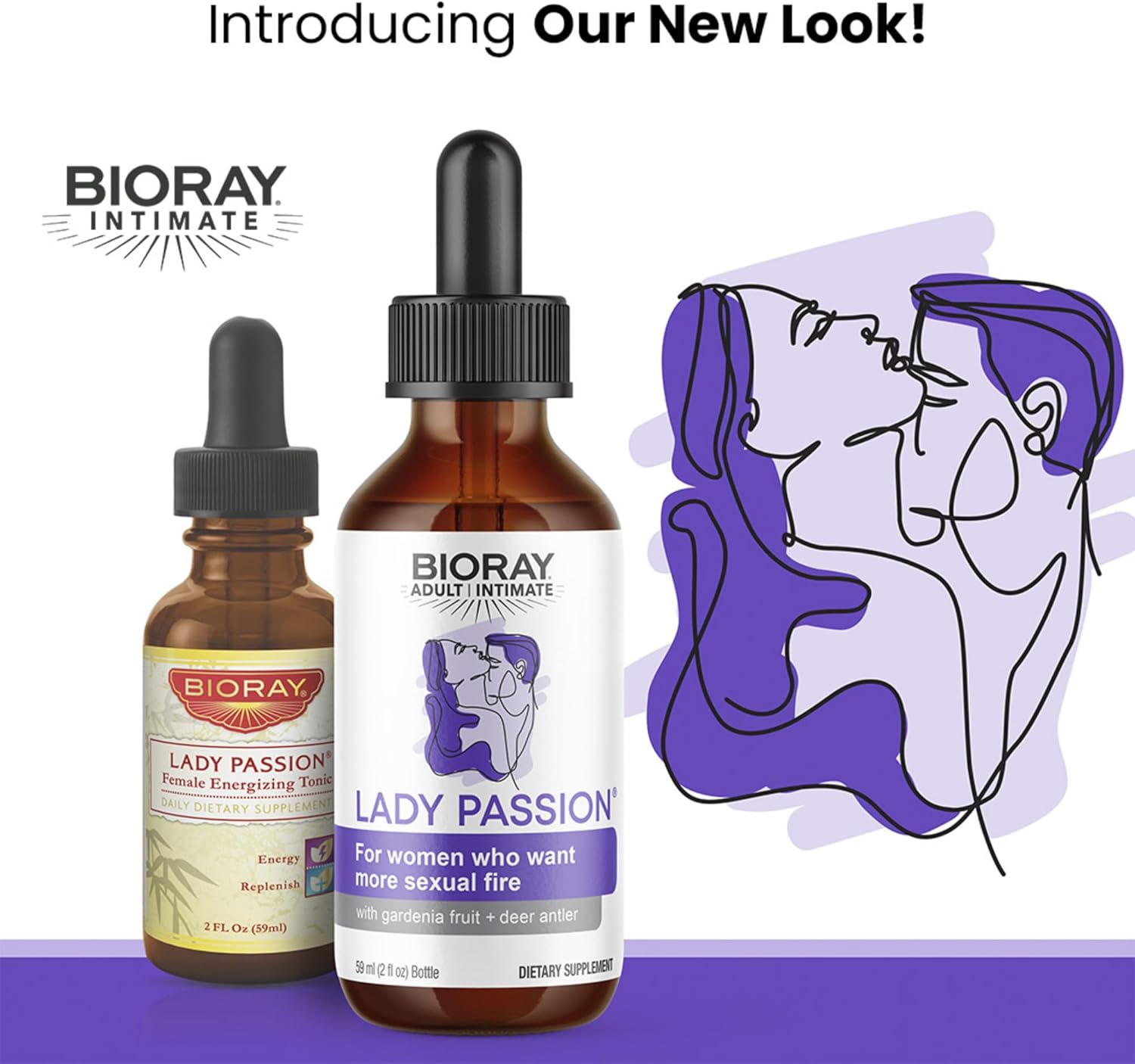 BIORAY Intimate Lady Passion - 2 fl oz - Female Energizing Tonic - Non-GMO, Gluten Free Nirvana Guru