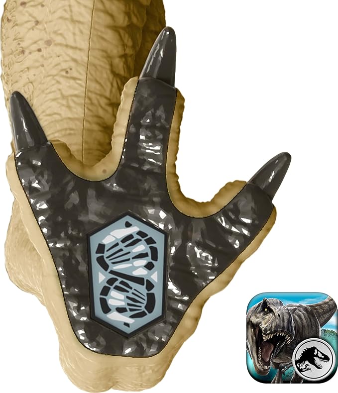 Mattel Jurassic World Rebirth Distortus Rex Rumble N Rampage Dinosaur Action Figure 22 Inch with 2 Attack Actions, Content-Accurate, Digital Play nirvanaguru