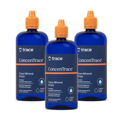 Trace Minerals ConcenTrace Trace Mineral Drops | All-Natural Liquid Minerals | Replenishes Electrolytes & Supports Hydration, Energy, Mood, Muscles, Digestion, & Restful Sleep | 8 fl oz (96 Servings) Nirvana Guru