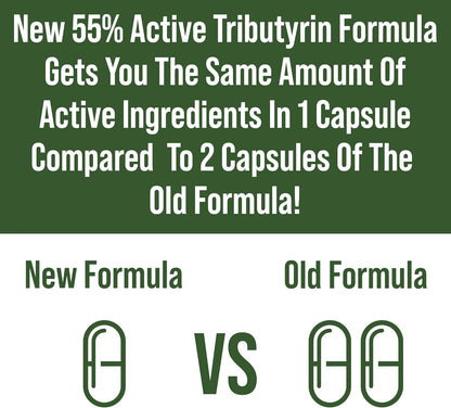 CoreBiome Tributyrin Postbiotic Supplement Clinically Tested For Gut Health. More Effective than Sodium Butyrate Capsules. High Bioavailability Post Biotics For Digestive, Leaky Gut, Colon, Microbiome Nirvana Guru