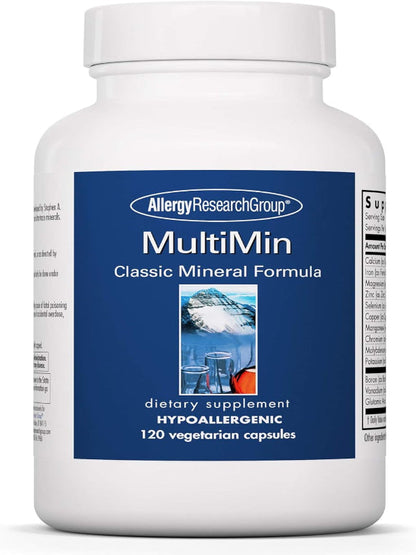 Allergy Research Group MultiMin - Multi Minerals Supplement for Men and Women, Trace Minerals, Mineral Complex, Boron, Iron, Magnesium - 120 Count Nirvana Guru