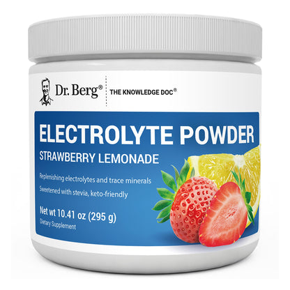 Dr. Berg Zero Sugar Hydration Keto Electrolyte Powder - Enhanced w/ 1000 mg of Potassium & Real Pink Himalayan Salt (NOT Table Salt) - Raspberry & Lemon Flavor Hydration Drink Supplement, 100 Servings Nirvana Guru