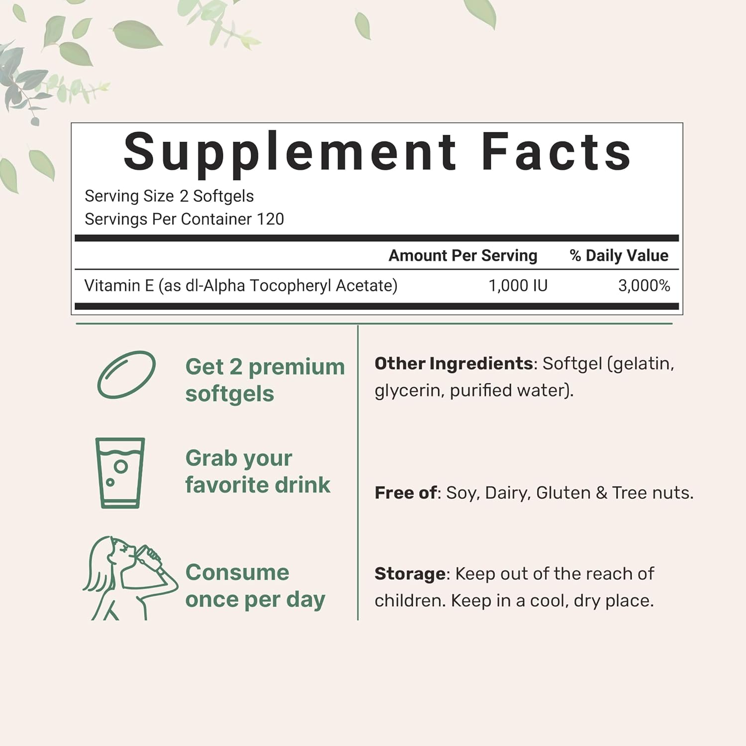Micro Ingredients Vitamin E 1000 IU, 240 Softgels | Pure Vitamin E Oil Pills | Antioxidant Supplements for Skin, Face, & Immune Health | Non-GMO, Gluten Free Nirvana Guru