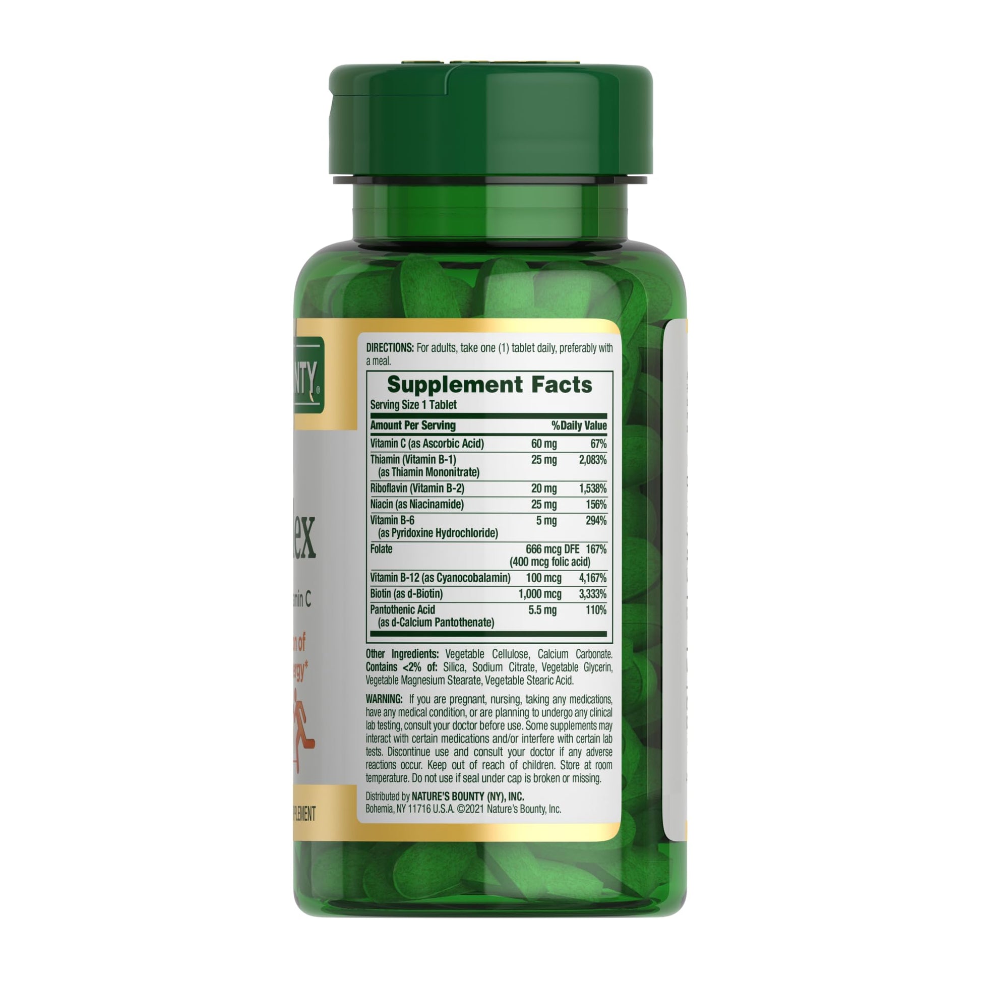 Nature's Bounty Super B Complex Vitamins with Vitamin C & Folic Acid, Vitamins for Immune & Cellular Energy Support, 150 Tablets Nirvana Guru
