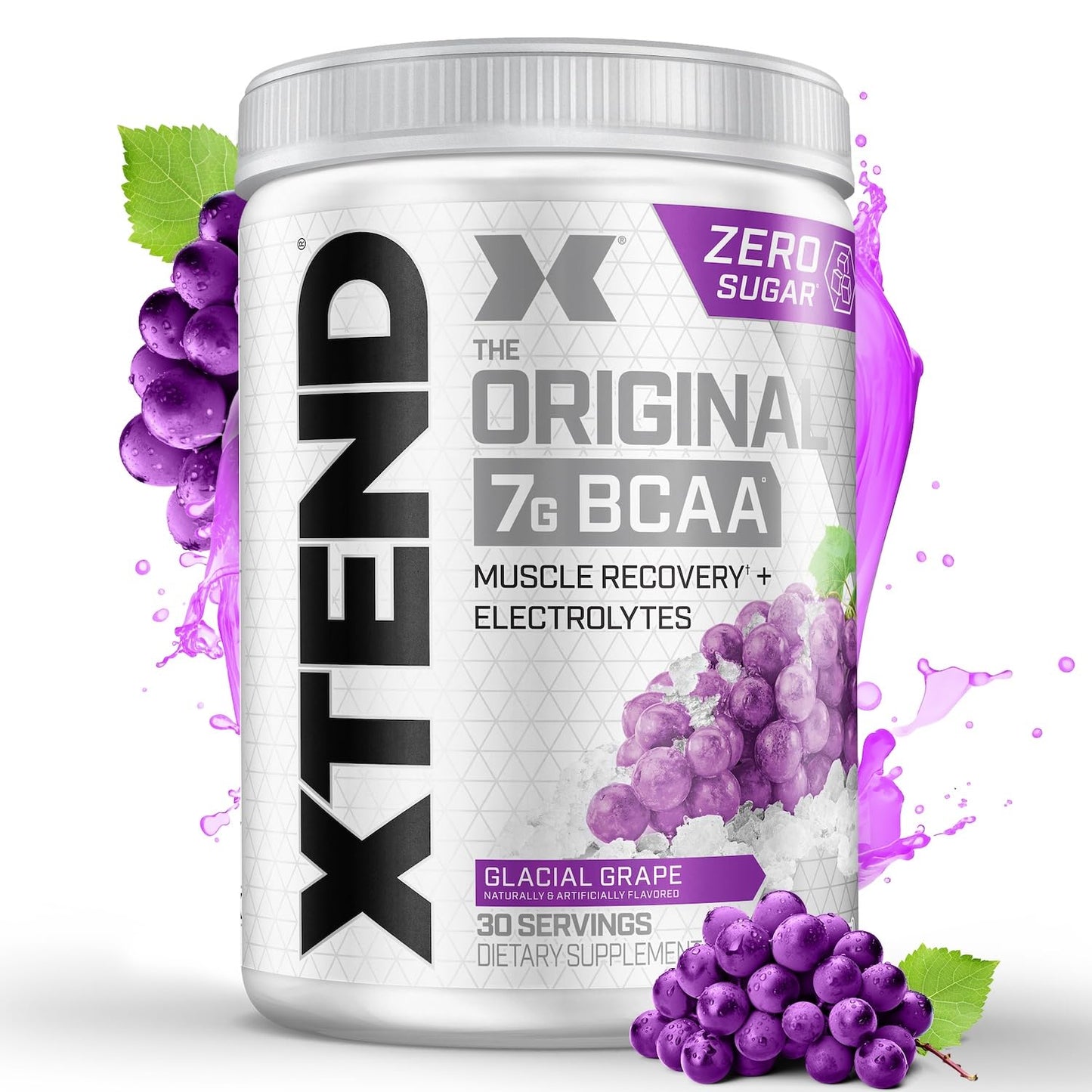 Original BCAA Powder Airheads Candy Flavor, 7g BCAA and 2.5g L-Glutamine, Sugar Free Post Workout Muscle Recovery Drink with Amino Acids for Men & Women, 30 Servings Nirvana Guru