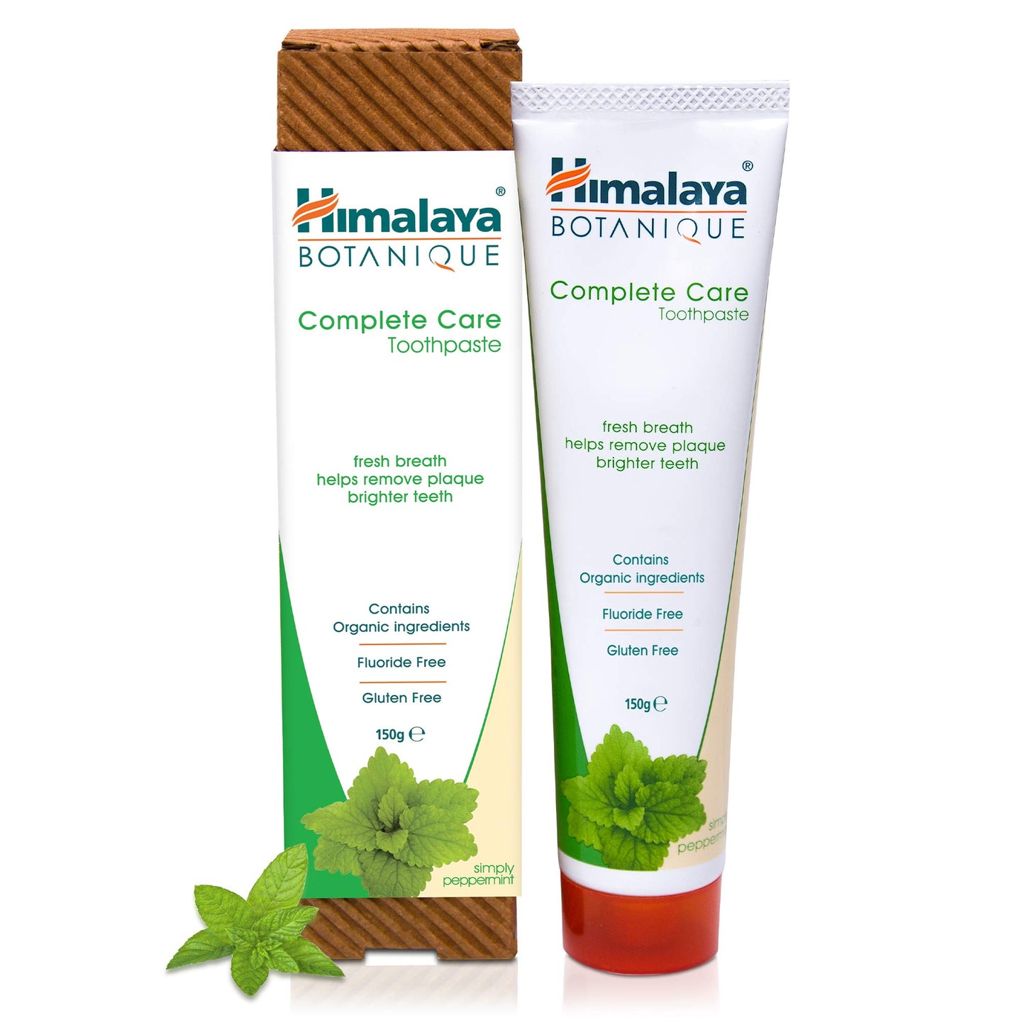 Himalaya Botanique Complete Care Toothpaste, Variety Pack - Fluoride Free Toothpaste for Clean Teeth & Fresh Breath - Vegan, Gluten Free, No Artificial Flavors, 5.29 oz (Pack of 4) - Nirvana Guru