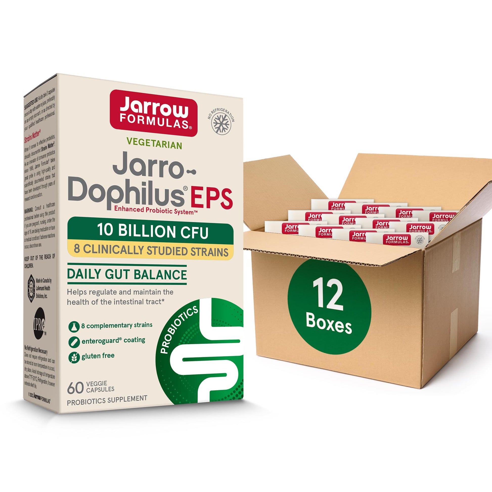 Jarrow Formulas Probiotics 10 Billion CFU - Probiotic Supplement Capsules for Gut Health for Women and Men, 120 Veggie Capsules, Up to 60 Days - Nirvana Guru