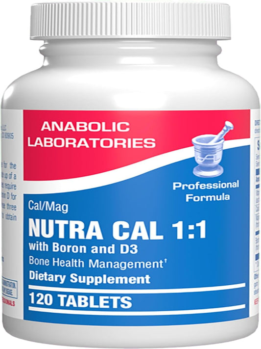 Calcium Magnesium D3 Bone Supplement for Women - Clinical Bone Strength Supplement with Magnesium Calcium Vitamin D3 & Boron Complex for Bone Maintenance - 120 Count Nutra Cal 1:1 Nirvana Guru