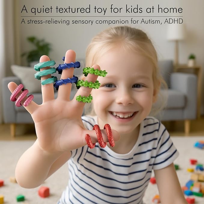 Sensory Fidget Toys for Kids Adults,6PCS Flexible Fidget Sticks for Stress Anxiety Autistic ADHD, Calm Down Travel Airplane Essentials Toys, Stuffers for Teens Kids nirvanaguru