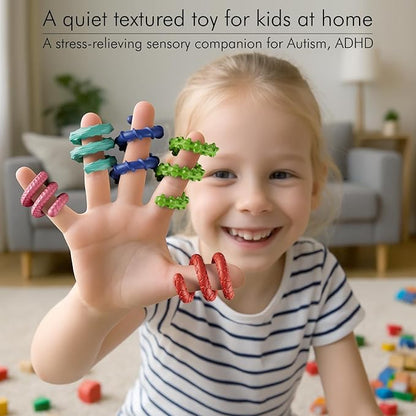 Sensory Fidget Toys for Kids Adults,6PCS Flexible Fidget Sticks for Stress Anxiety Autistic ADHD, Calm Down Travel Airplane Essentials Toys, Stuffers for Teens Kids nirvanaguru