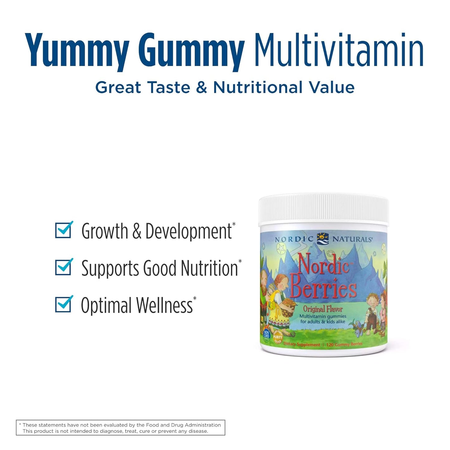 Nordic Naturals- Nordic Berries 3 Gram Gummy Berries 120 Count - Nirvana Guru