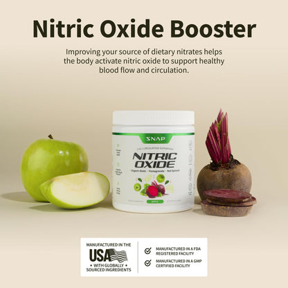 Snap Supplements Organic Beet Root Powder, Nitric Oxide Supplements for Men & Women, Beets, Pomegranate, B Vitamins & Red Spinach, Energy, Heart Health & Circulation Support, 30 Servings, Mixed Berry Nirvana Guru