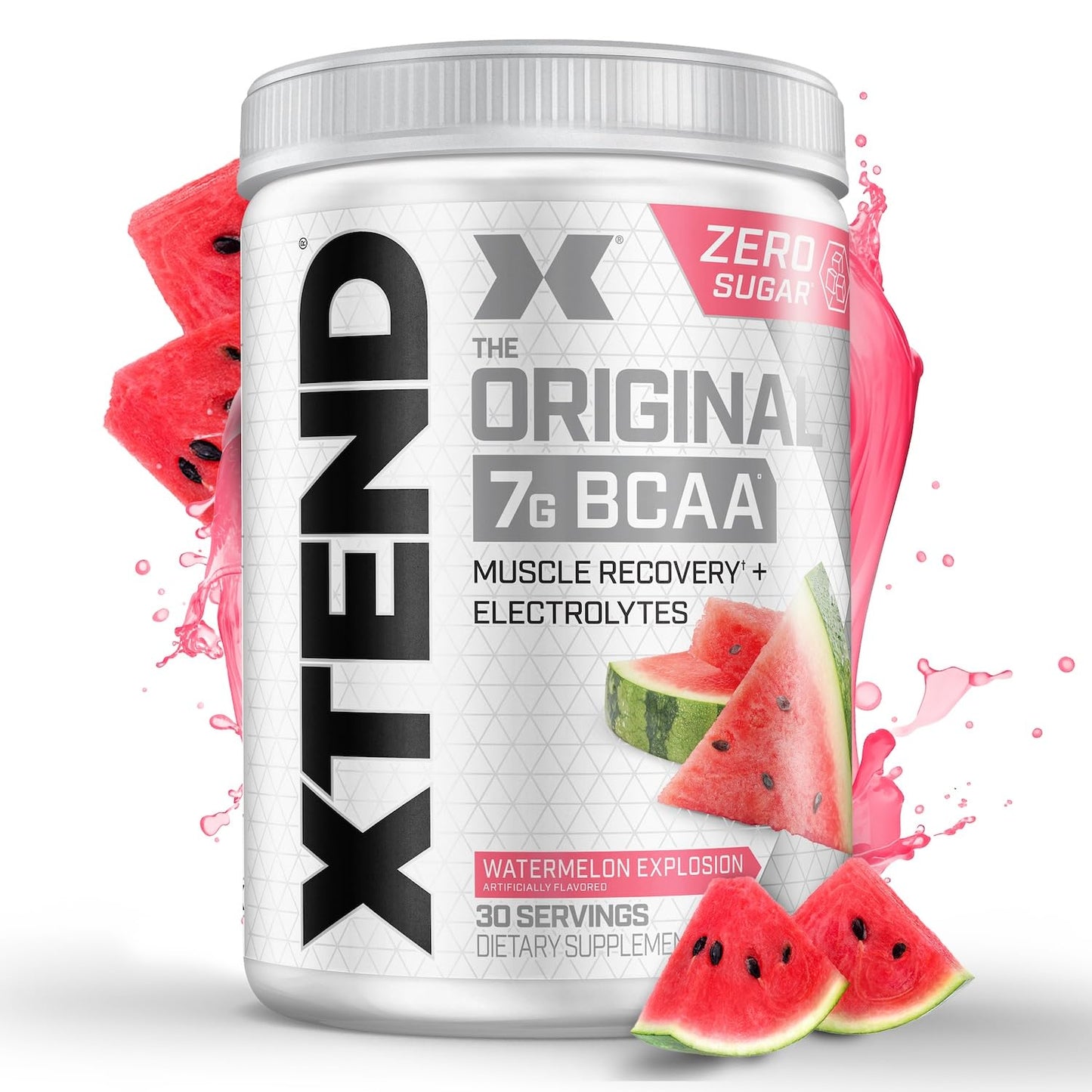 Original BCAA Powder Airheads Candy Flavor, 7g BCAA and 2.5g L-Glutamine, Sugar Free Post Workout Muscle Recovery Drink with Amino Acids for Men & Women, 30 Servings Nirvana Guru