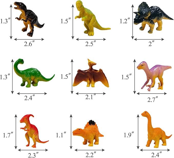 Dinosaur Themed Cake Toppers With Eggs Leaves Trees For Birthday Party , Wild Animals ,Kids Party Cake Decorations (Dinosaur-E), 26 PCS nirvanaguru