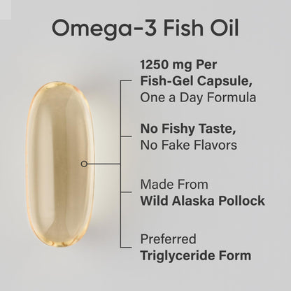 Sports Research Total Omega-3 Fish Oil from Wild Sockeye Salmon, Alaska Pollock, Antarctic Krill, Astaxanthin + Phospholipids & Wax Esters for Absorption | 960mg of EPA & DHA - Fresh Lemon Scent (120 - Nirvana Guru